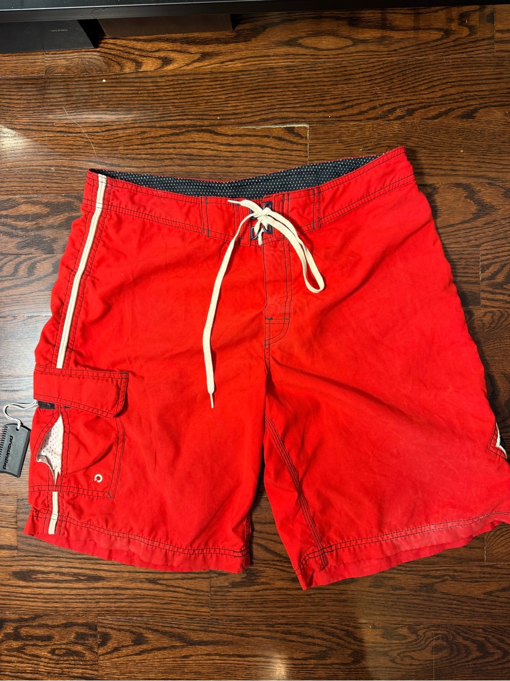 Vintage Y2K Billabong Surf Shorts Men’s 34 Board Shorts Red Surf Baggy